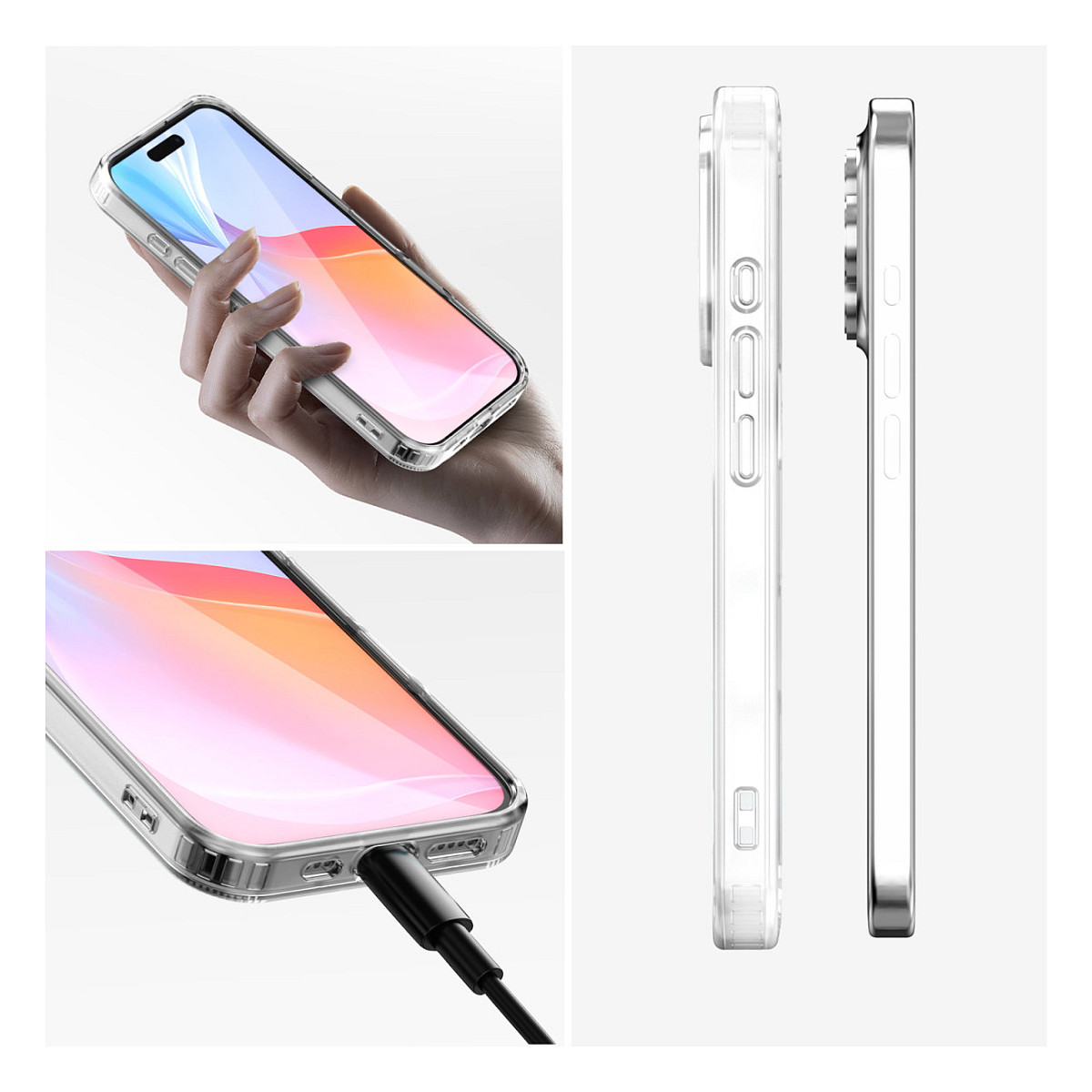 Aksesorë për telefon 4smarts / 360 Premium Protection Set / iPhone 16 Pro Max - Transparente - 5