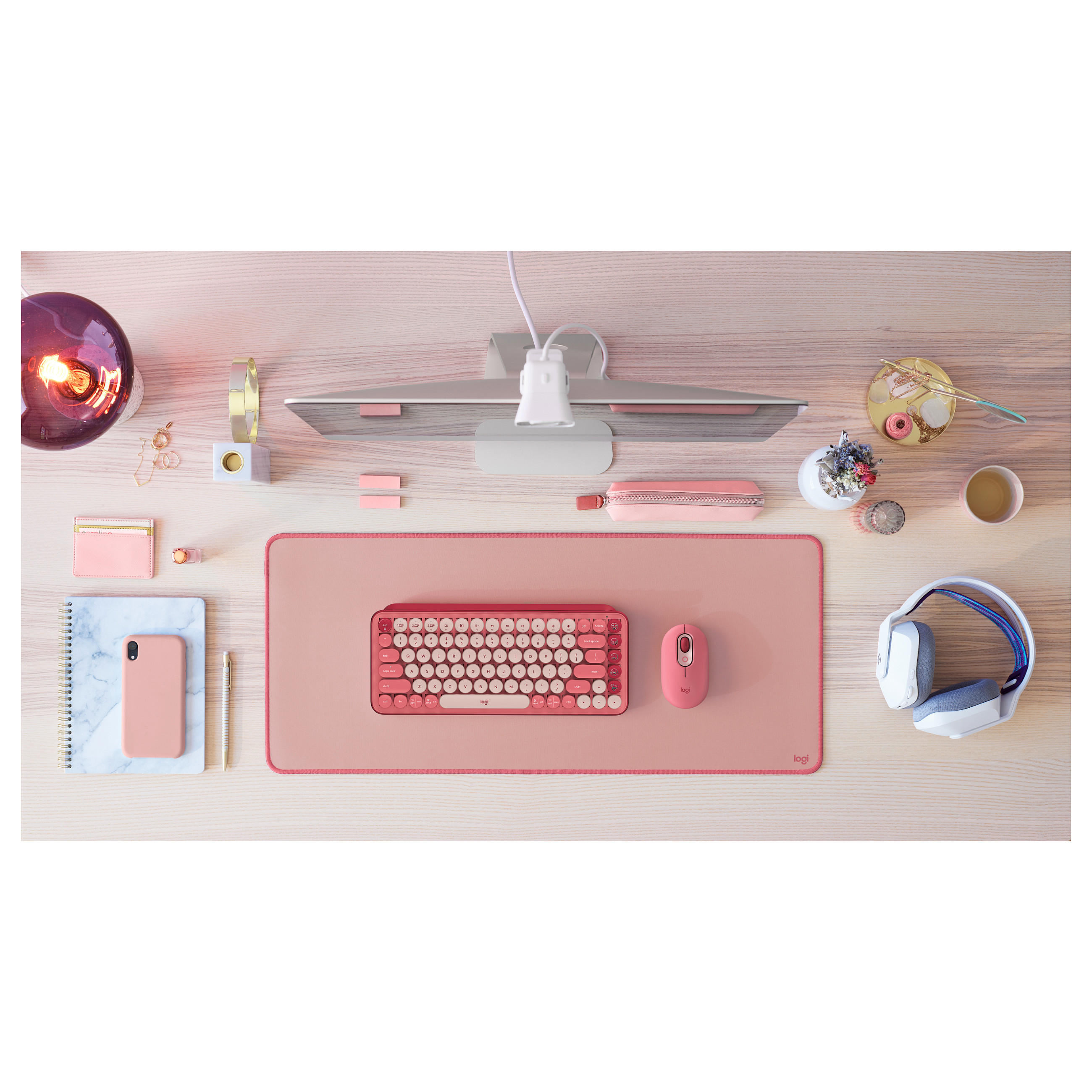Mauspad Logitech Studio Series Desk Mat / 700mm x 300mm x 2mm – Rozë - 7