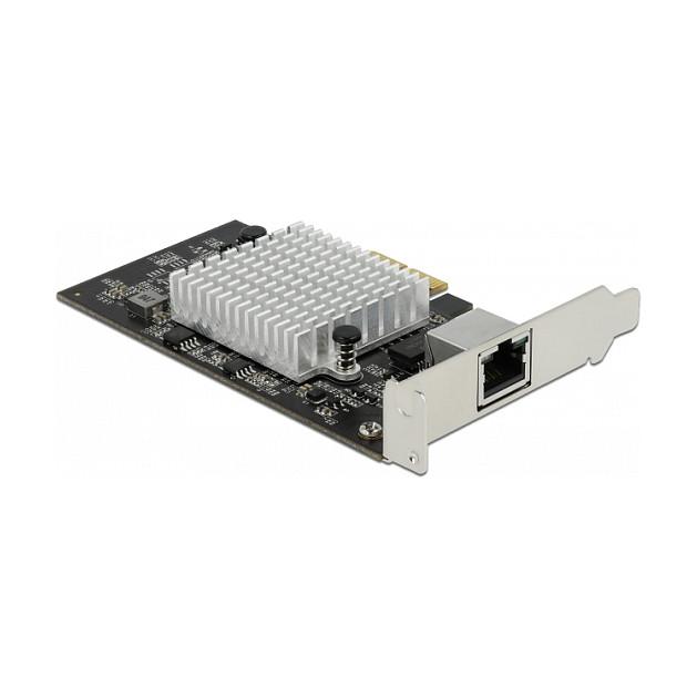 Karta të Rrjetit Delock 89528 / PCIe x2 / 1x 10 Gigabit LAN RJ45 / 10Gbps / Marvell AQC113CS - 1