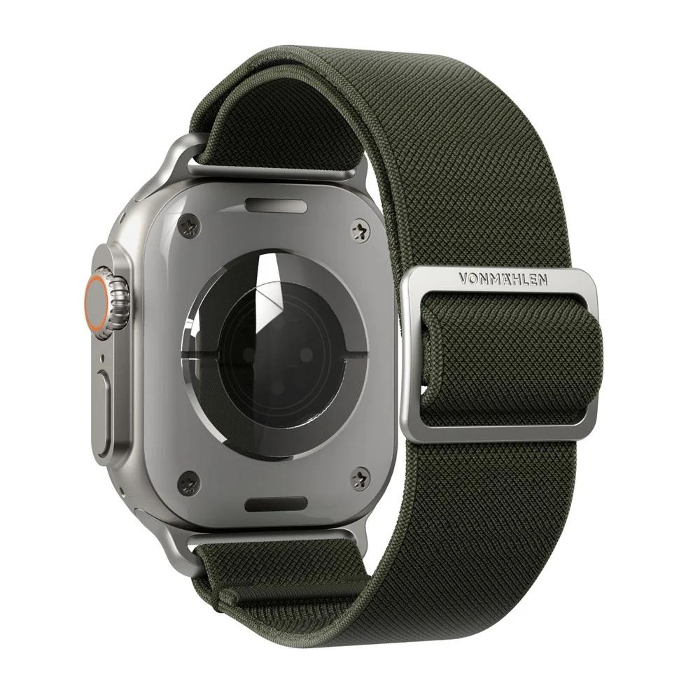 Rrip për ora Apple Watch Vonmählen Classic Nylon Loop, 38mm, 40mm, 41mm - Gjelbër - 2