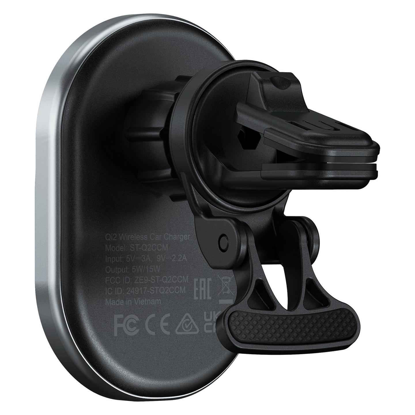 Mbajtëse Telefoni për Veturë Satechi ST-Q2CCM / 15W / Qi2 / Magnetic / 360° / USB-C / Air Vent - Gri - 2