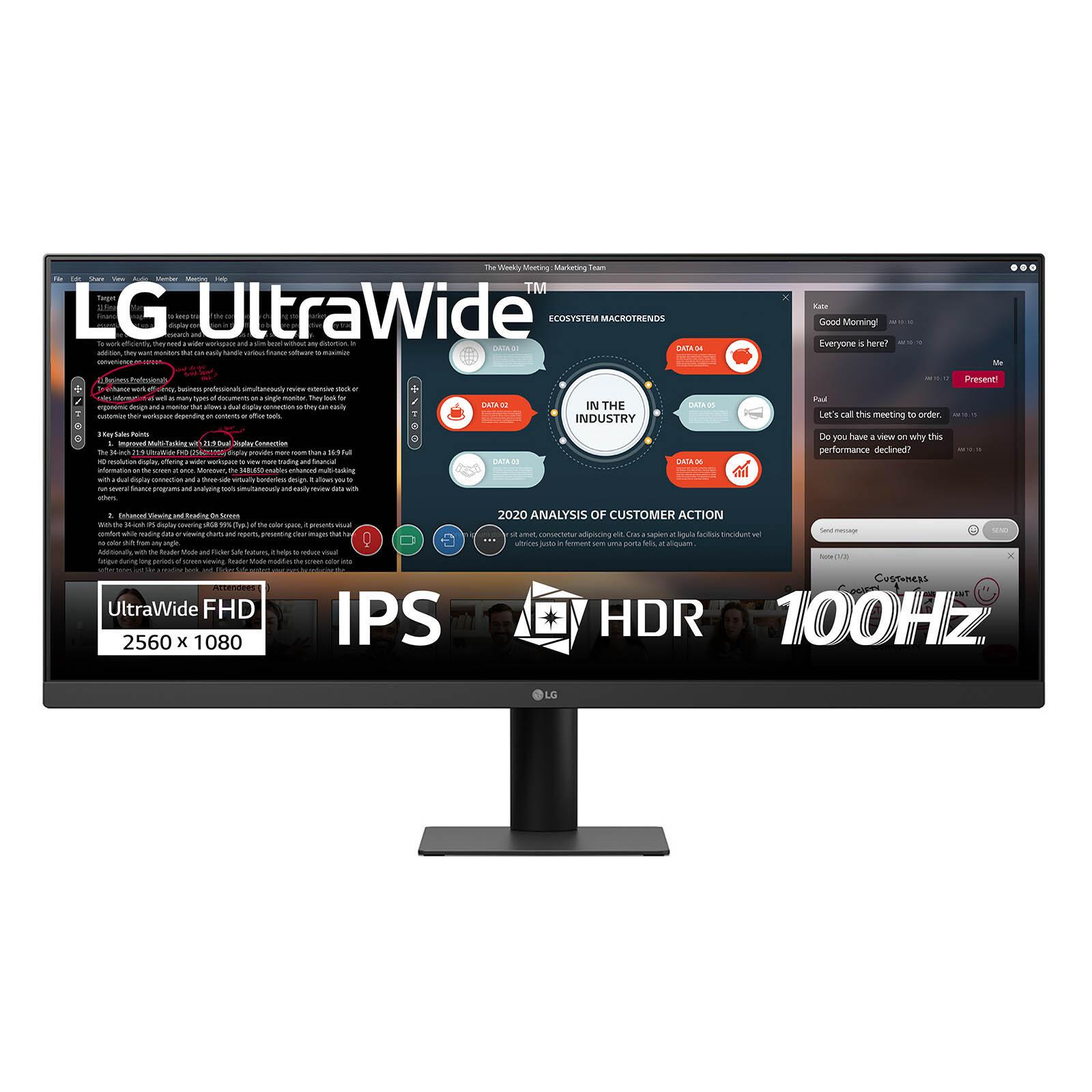 Monitor LG 29U511A-B / 29" / WFHD IPS Ultrawide / 100Hz / 5ms / HDMI - Zezë