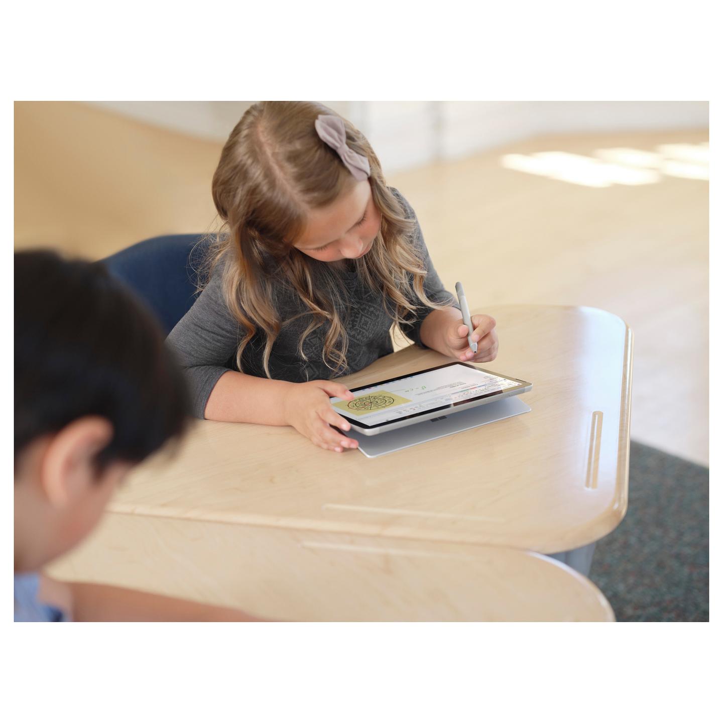 Stilolaps Digjital Microsoft Classroom Pen 2, 1024 Nivele Presioni, 2 Butona, Bateri AAAA – Argjend - 3