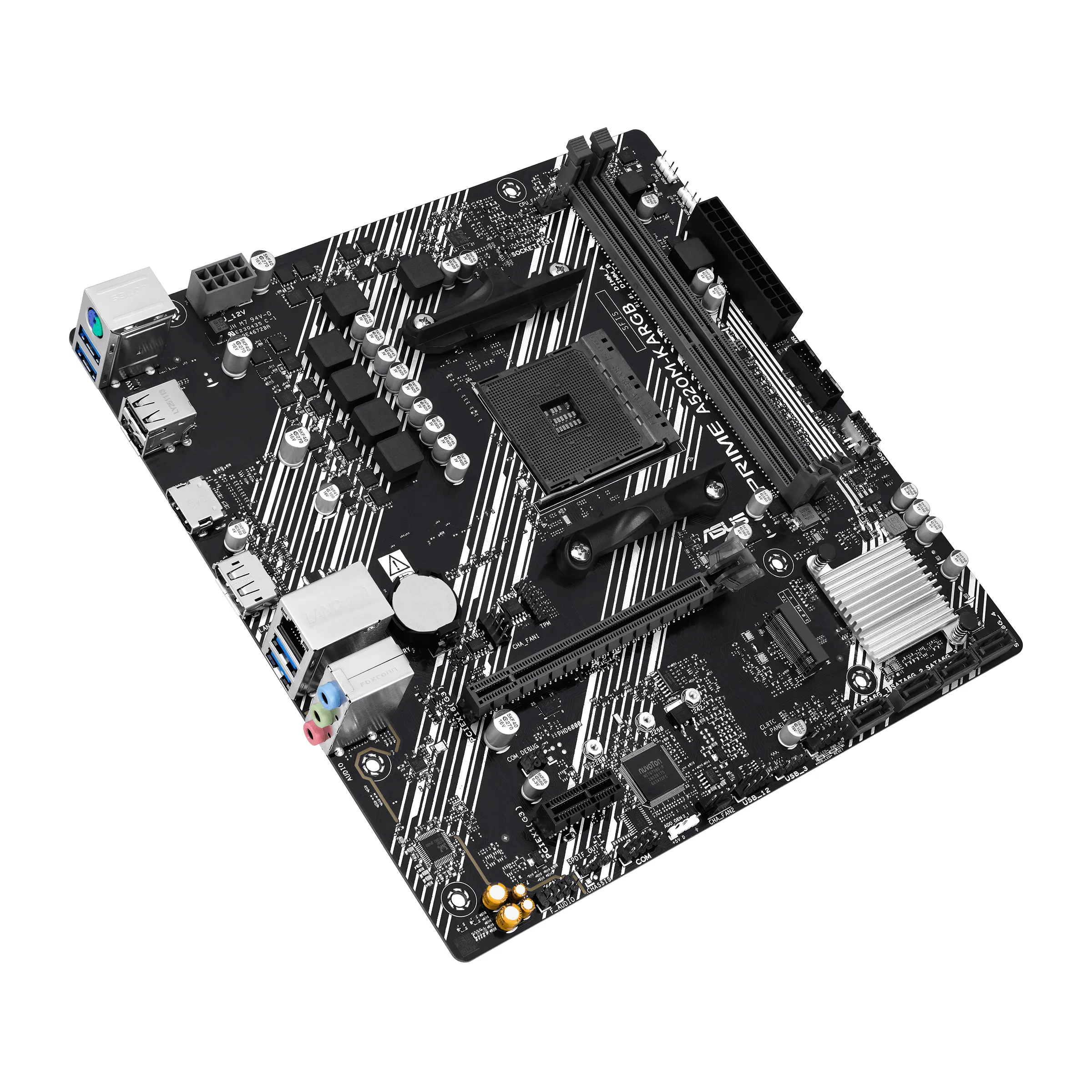 Pllakë Amë ASUS PRIME A520M-K ARGB / AMD AM4 / A520 / DDR4 / Micro-ATX / 1GbE LAN - 4