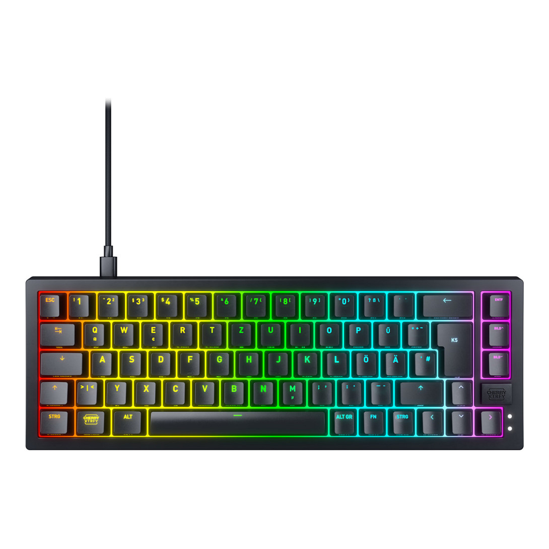 Tastierë Cherry Keyboard Xtrfy K5V2 RGB MX2A RED Wired / German Layout - Zezë - 1