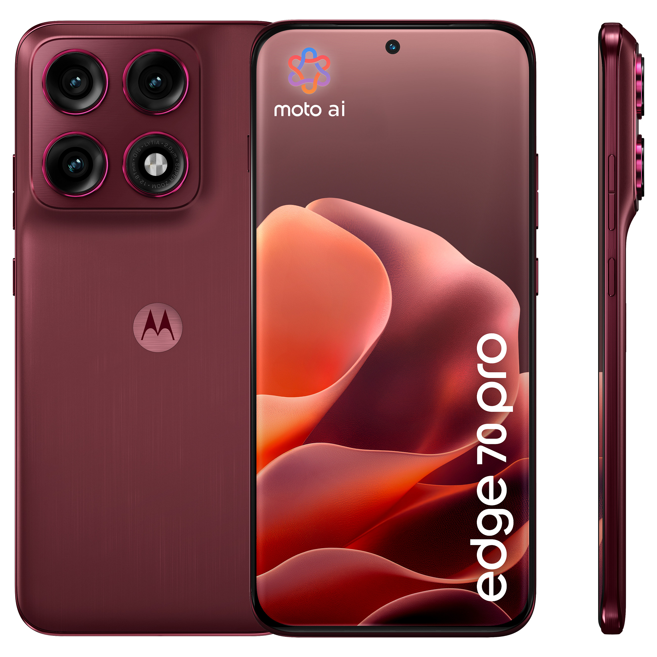 Telefon Android Motorola edge 70 pro / Extreme AMOLED / 8GB / 256GB / 5G - Kuqe - 2