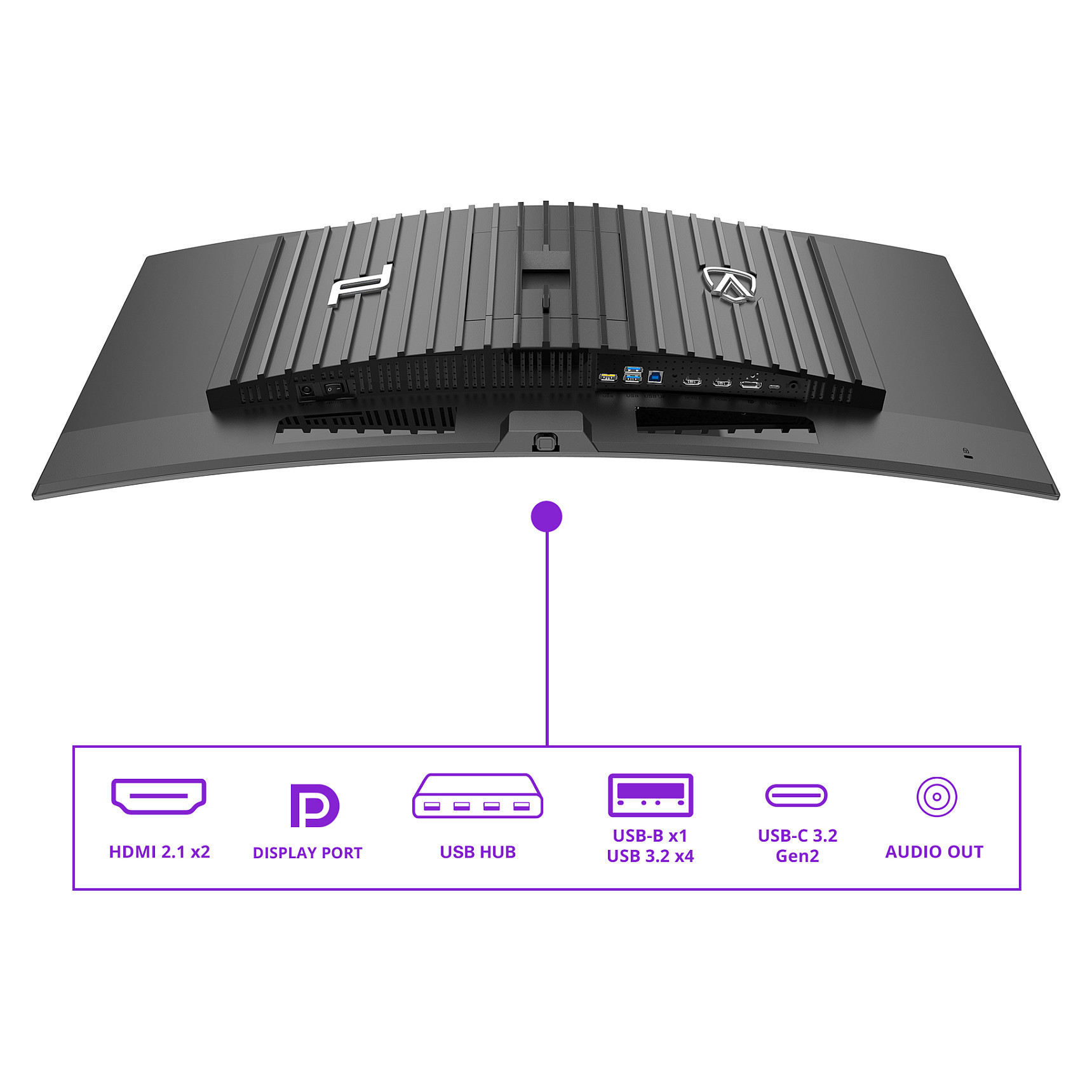 Monitor Gaming AOC AGON PRO PD34 / 34" / WQHD QD-OLED / 240 Hz / 0.03 ms / DP + HDMI + USB - Zezë - 16