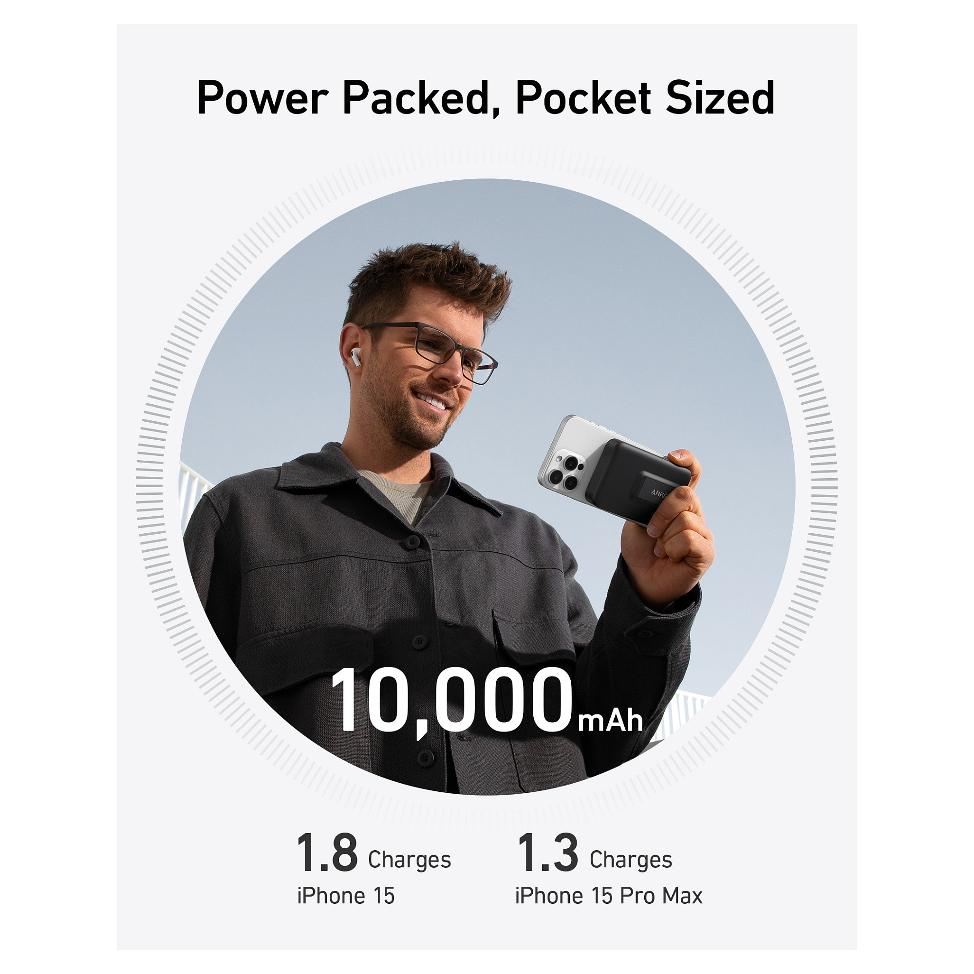 Powerbank Anker 633 MagGo Wireless Magnetic 10.000mAh / 15W – Zezë - 3