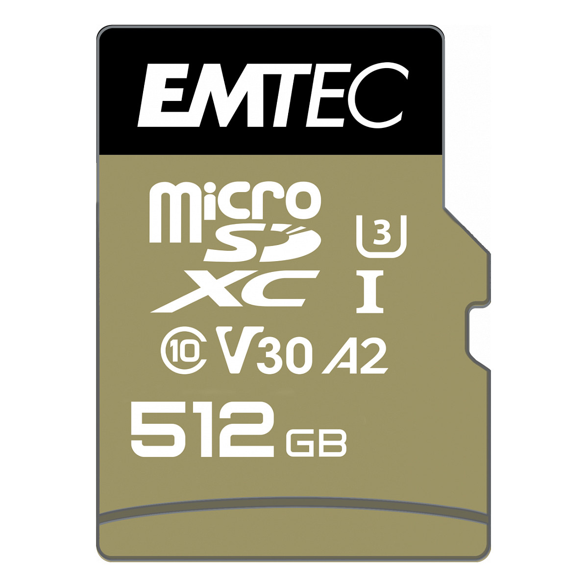 Kartë Memorie SD Emtec SpeedIN PRO / ECMSDM512GXC10SP / 512GB / microSDXC / UHS-I U3 / Class 10 / V30 / A2 / 100MB/s - Zezë/Ari