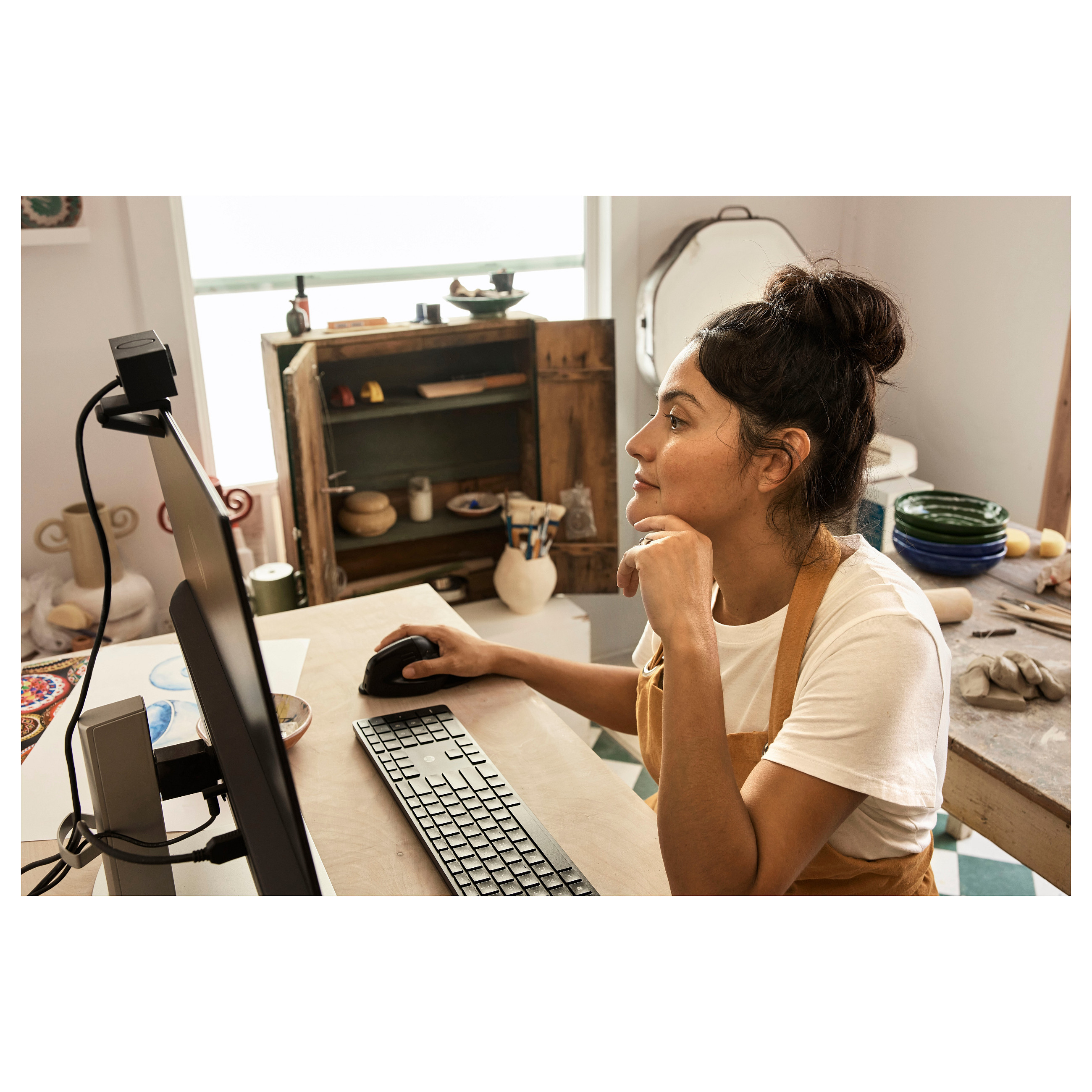 Maus pa kabllo HP 920 Ergo Vertical Wireless Mouse – Zezë - 8