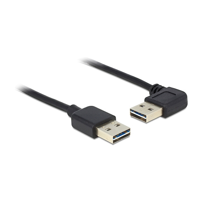 Kabllo USB DELOCK EASY 2.0 Type-A to Type-A Angled Left/Right 0.5m - 1