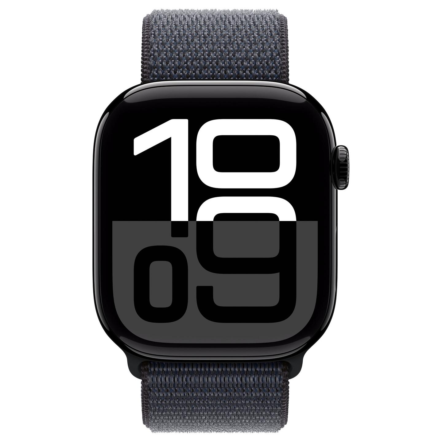 Apple Watch Series 10, 46mm, GPS + Cellular, Jet Black Aluminium, Ink Sport Loop - 2