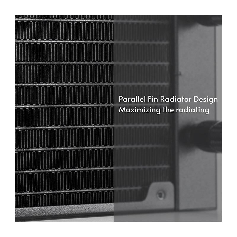 Ftohës për Procesor K Cooler  Water Cooling Chieftec Iceberg 240 DARK multi Cooler | 1700| 1200| 1150| 1151| 1155| 1156| 1200| AM5/4/3+/2+/2 - 6