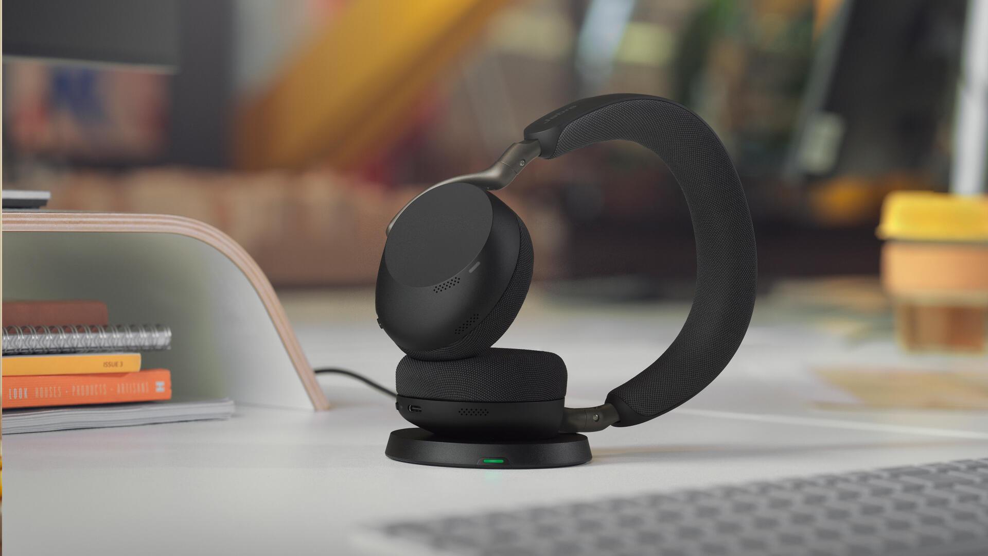 Kufje pa kabllo Jabra Evolve3 75 MS / Bluetooth 5.3 / USB-C / ClearVoice / Advanced ANC / Busylight 360° - Zezë - 3