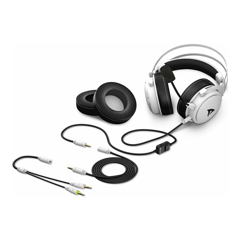 Kufje Gaming Sharkoon Skiller SGH50 Stereo USB / E bardhë - 6