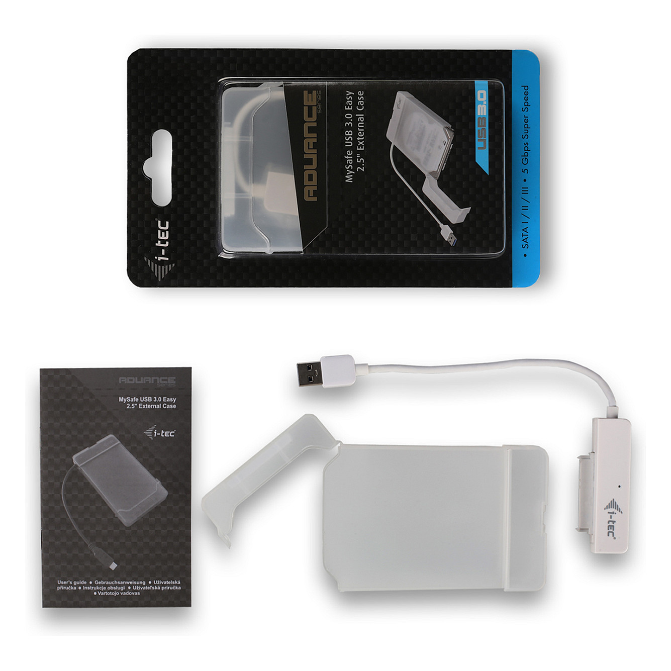 Këllëf për disqe I-TEC USB External Case 2.5" - Bardhë - 7