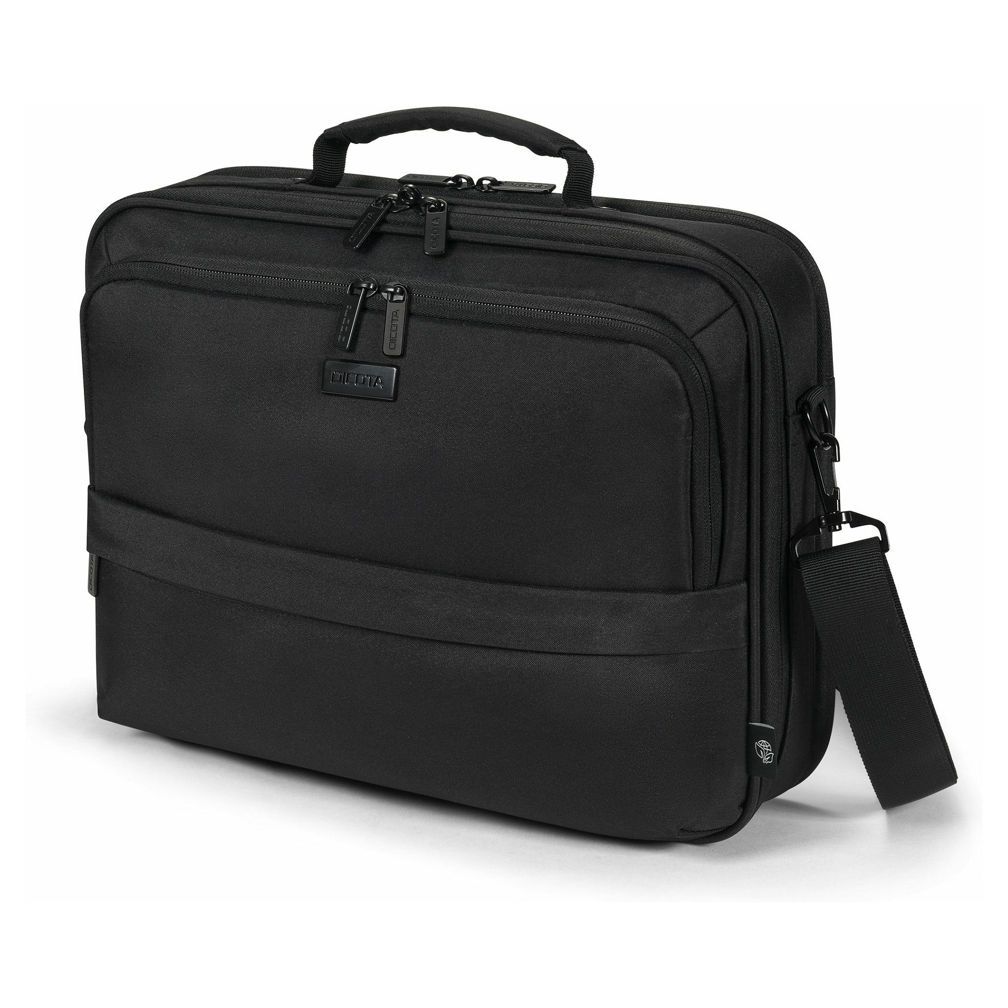 Çantë për laptop DICOTA Eco Multi CORE D32029-RPET / Briefcase / 13-14.1" / 100% Recycled PET / Padded Laptop Compartment / RFID Blocker / GPS Tracker Pocket / Water-Repellent - Zezë