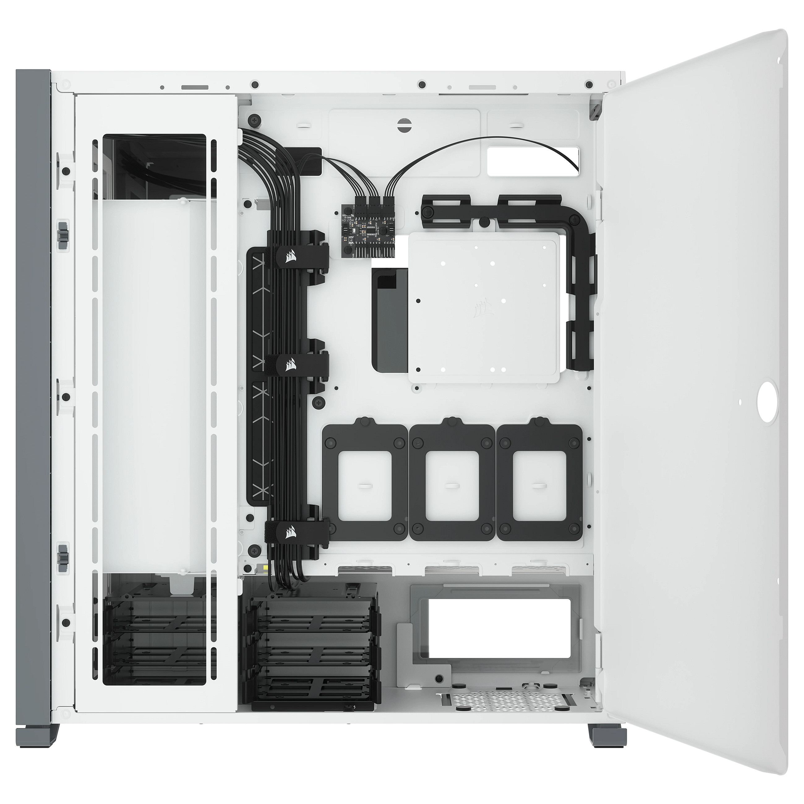 Kasë Corsair 7000D Airflow Full Tower Gaming with Glass Side Window – Bardhë - 15