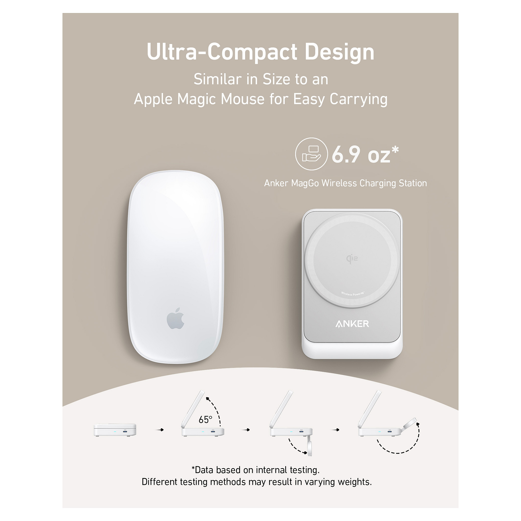 Aksesorë për telefon Anker MagGo Wireless Charger 15W 3-in-1 Charging Station - 4