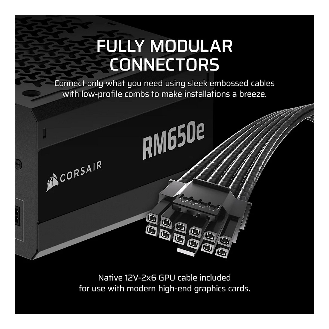 Furnizues Energjie 650W Corsair RM650e Modular / ATX 3.1 / 80+Gold - 3
