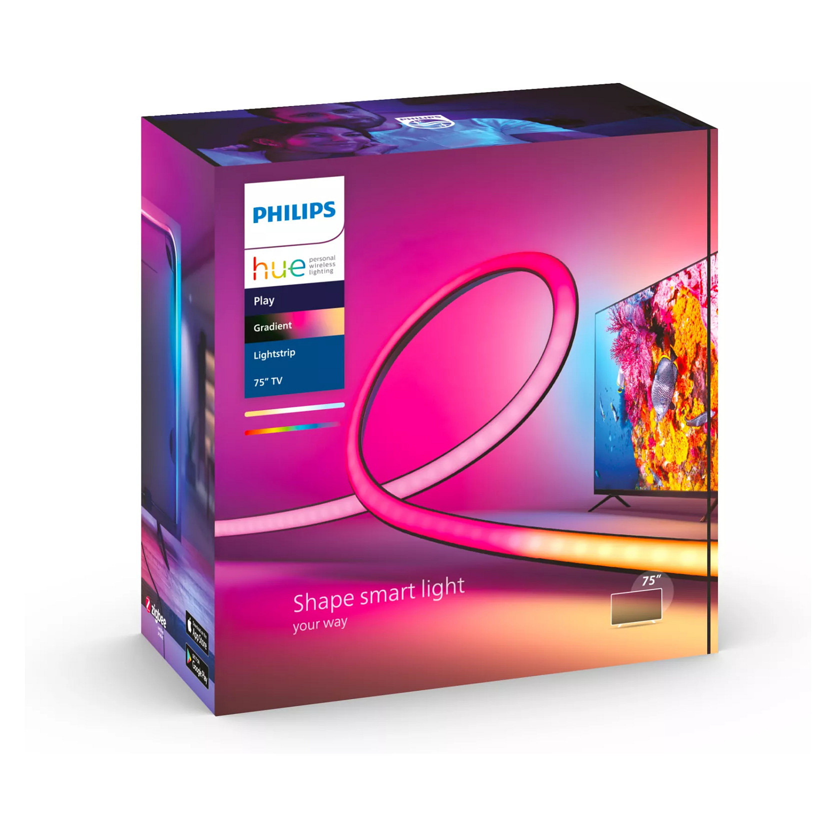 Drita për TV Philips Hue Play Gradient LED Lightstrip TV 75" - 8
