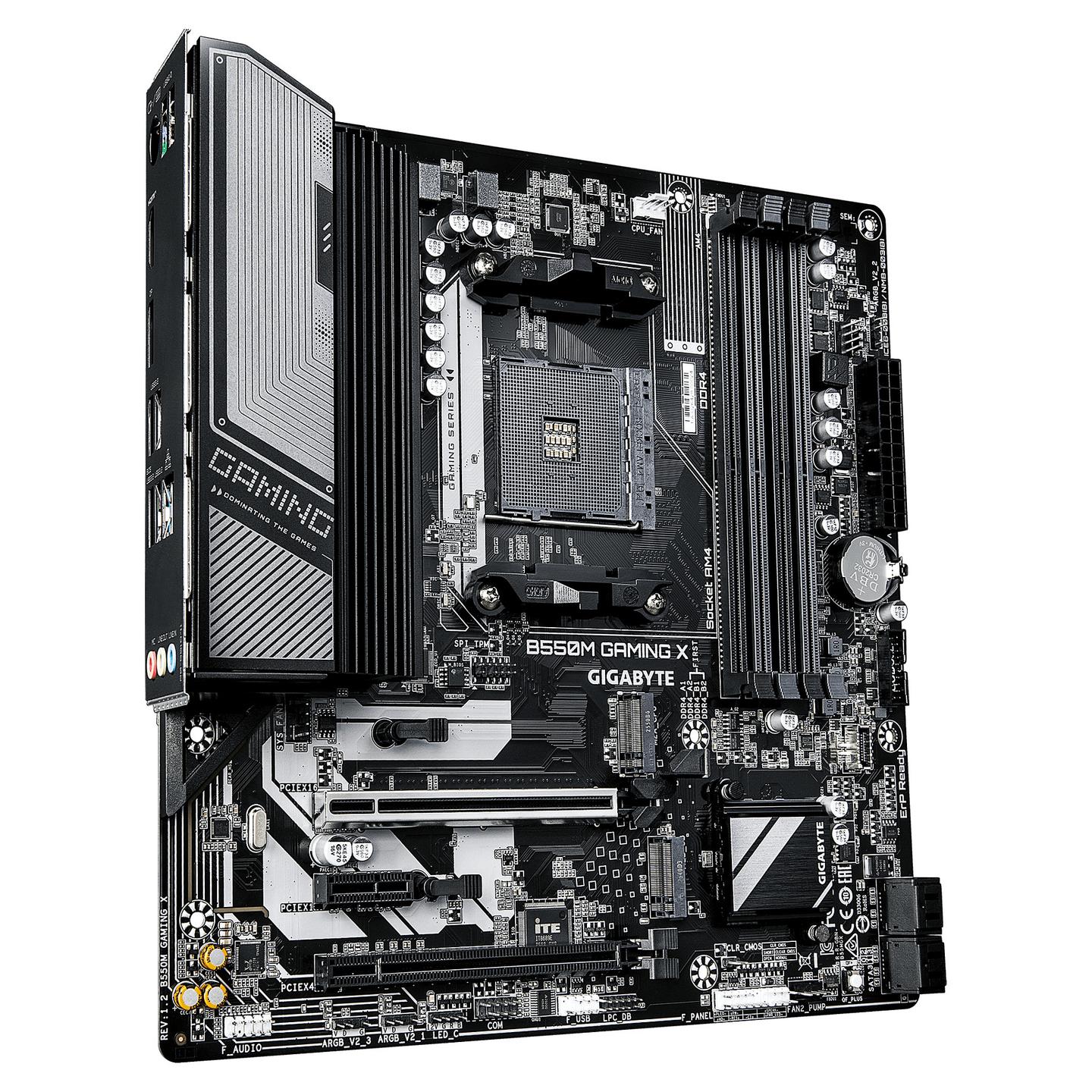 Pllakë Amë MB AMD Gigabyte B550M GAMING X, AM4, AMD B550, Micro ATX, DDR4, 2x DIMM - 3