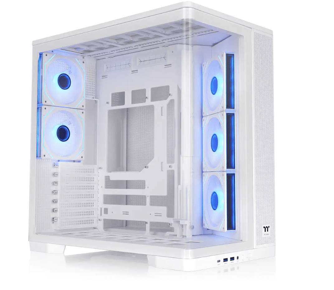 Kasë Thermaltake Arcus 380 TG ARGB Snow, Midi Tower, ATX, xham i temperuar i lakuar, 5x 120 mm ARGB - Bardhë
