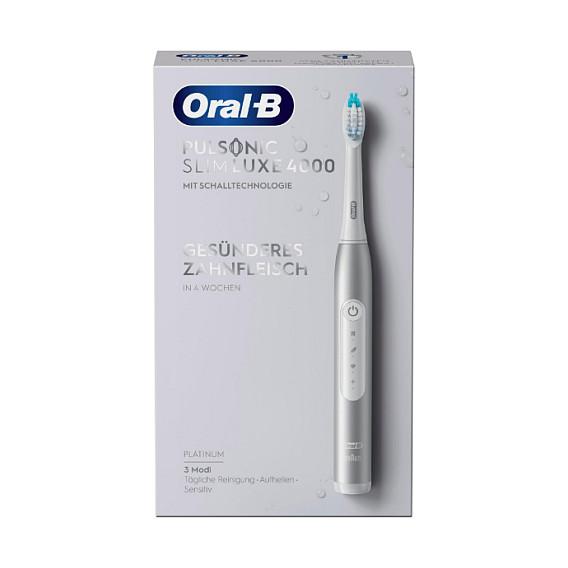 Furçë dhëmbësh elektrike Oral-B Pulsonic Slim Luxe 4000 - Silver - 4