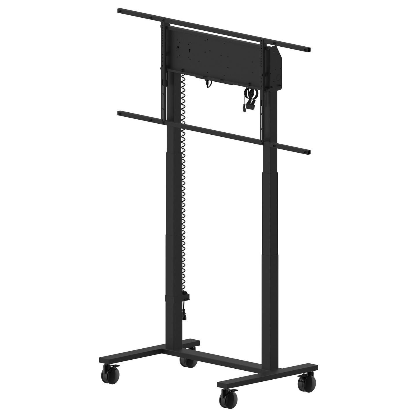 Mbajtëse për Monitor iiyama / 55″–105″ / deri në 120 kg / Elektrike / Rregullim Lartësie 950 mm / me Rrota - Zezë - 10