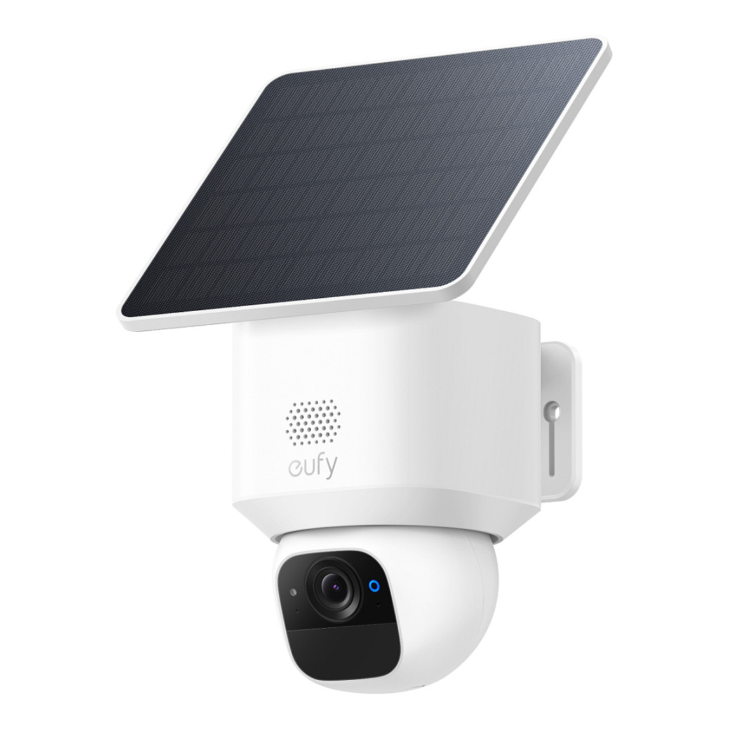 eufy SoloCam E30 2K – Kamerë IP Outdoor, Pan 360°, Tilt 70°, AI Auto-Tracking, IR Night Vision, Solar, Wi-Fi 2.4GHz, 2-Way Audio, MicroSD 128GB, IP65 – E Bardhë