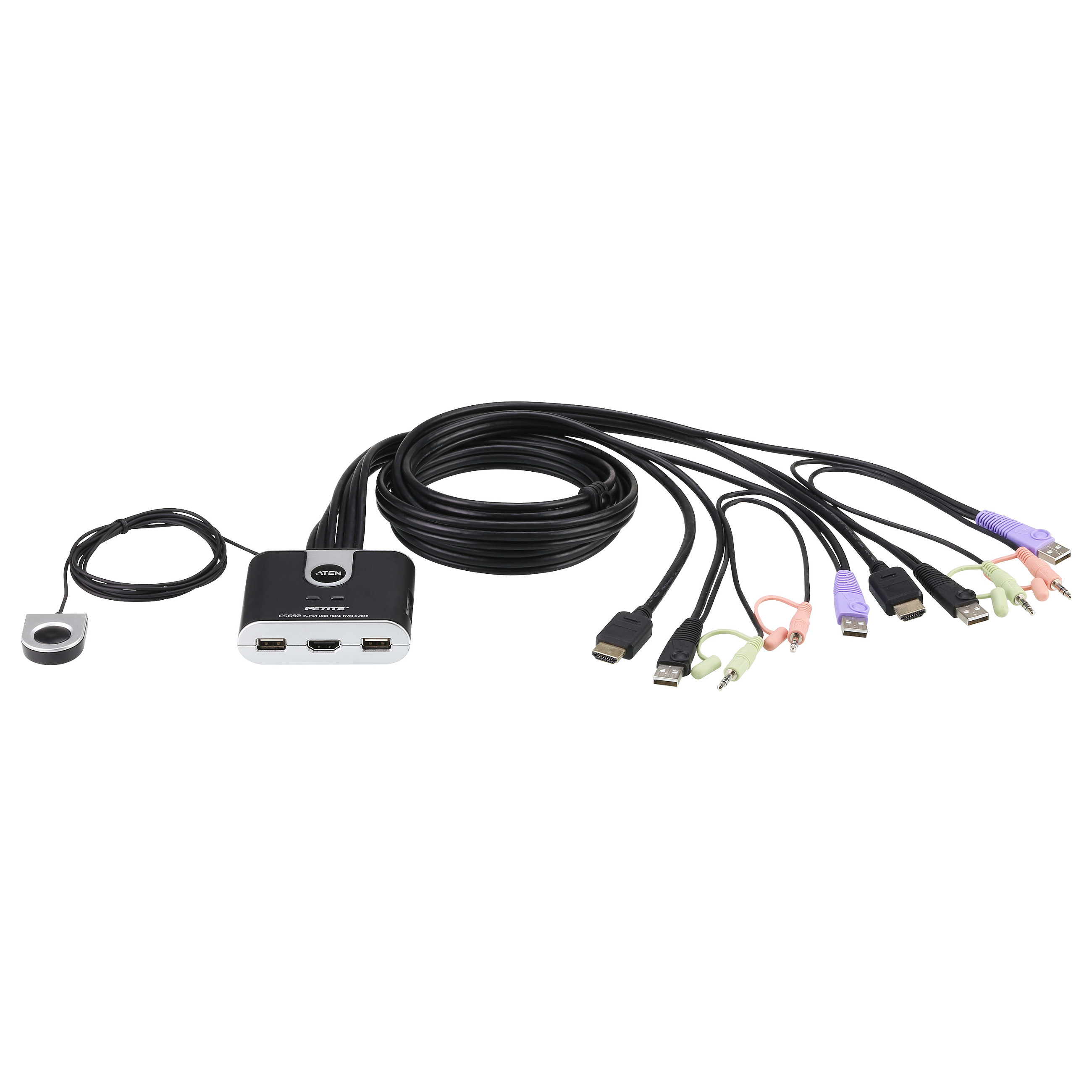 ATEN KVM Switch CS692 / 2-Port / 3x HDMI + 6x USB + 3x Audio - 1