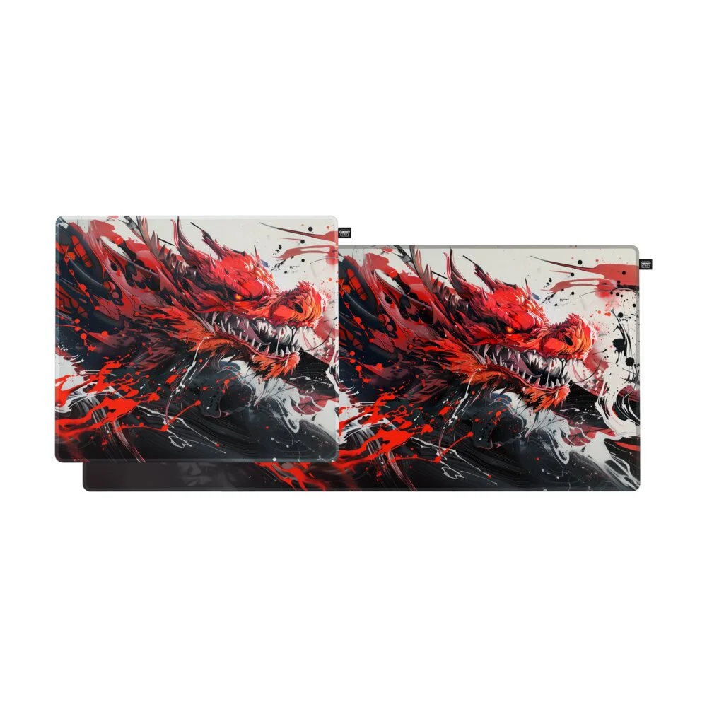 Mauspad Gaming CHERRY XTRFY GP6 Hydrus Red / XL / 460x400x4mm / Sipërfaqe tekstili / Bazë gome - Kuqe