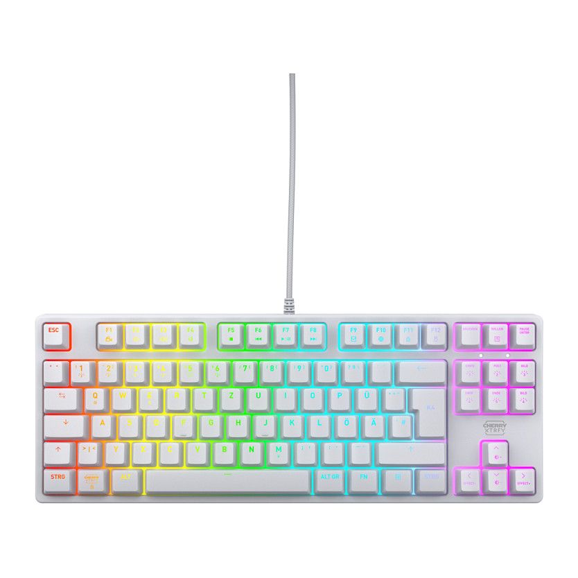 Tastierë Gaming CHERRY XTRFY K4V2 TKL Wired / QWERTZ - Bardhë - 1