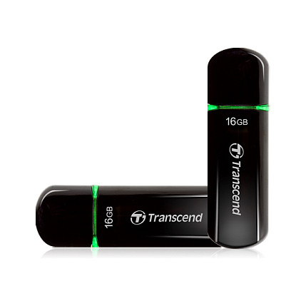 USB Flash Drive STICK RAMU 16GB Transcend USB 2.0 - e zezë - 1