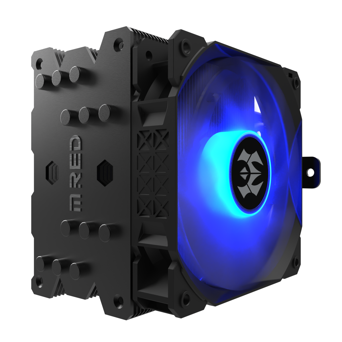 Ftohës për Procesor M.RED Zephyr Dark Pro ARGB / Air CPU Cooler / 4× Copper Heatpipes / 120mm ARGB PWM Fan – Zezë - 2