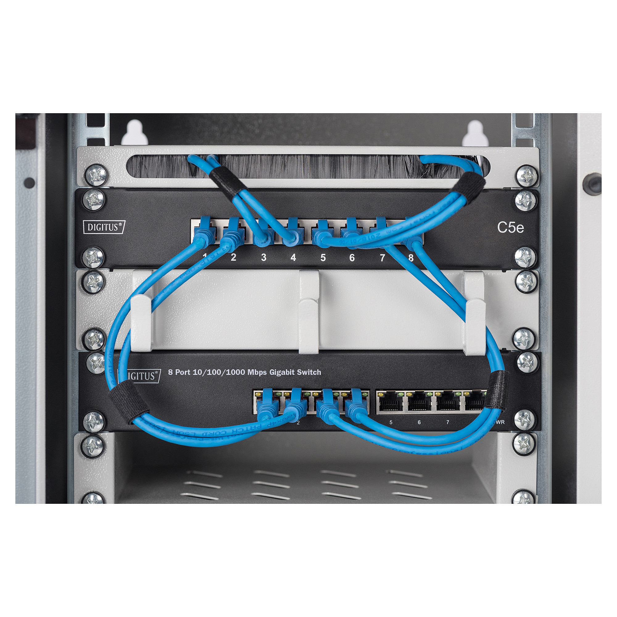 DIGITUS Switch 8-Port Gigabit 80W PoE Managed schwarz - 2