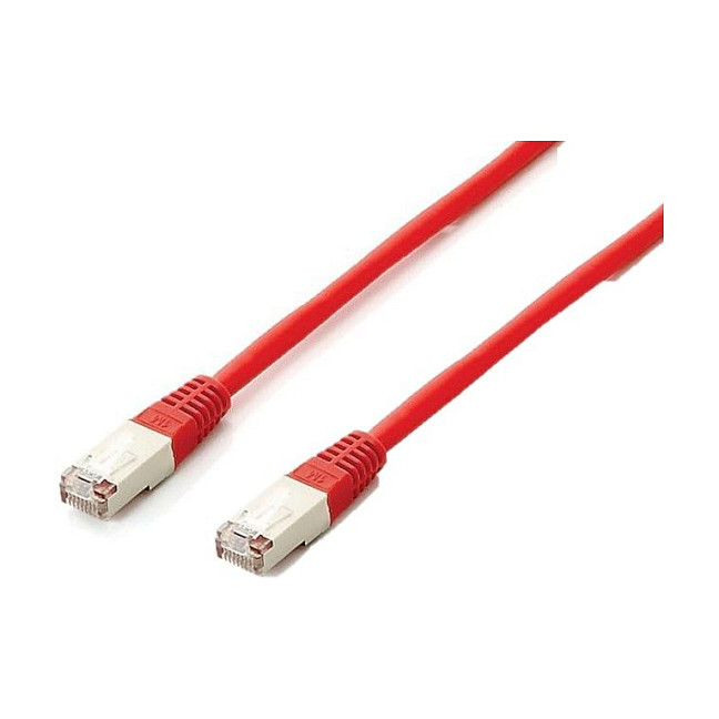 Kabllo për Rrjet Equip Patch Cable Cat6A S/FTP / 2xRJ45 / 20.00m / Kuqe / LSZH – Polybag - 1