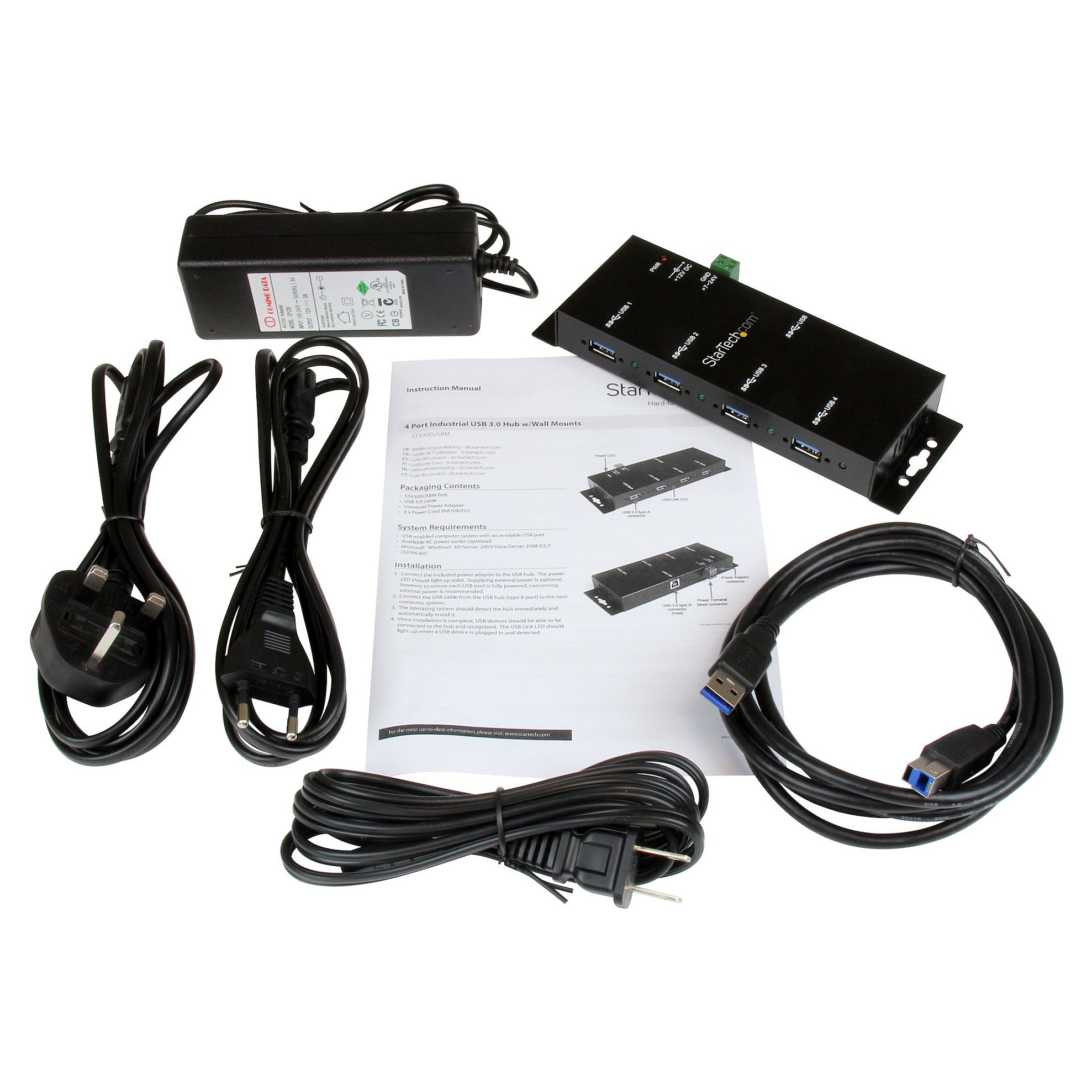 Hub StarTech USB-B to 4xUSB-A - 6