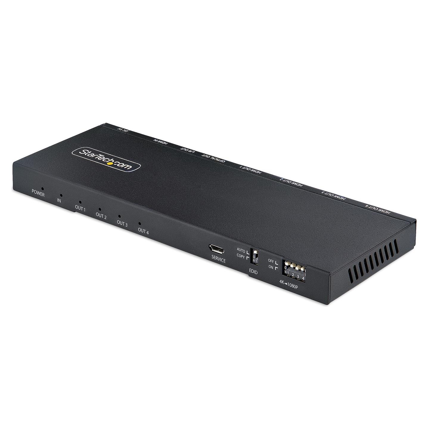 Splitter Video HDMI StarTech.com HDMI-SPLITTER-44K60S, 1 Hyrje, 4 Dalje, 4K 60Hz, HDMI 2.0b – Zezë
