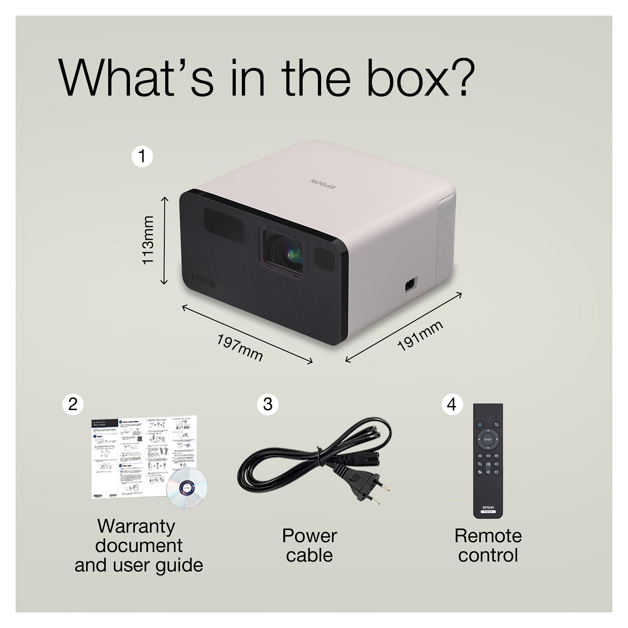 Projektor Epson EF-21G / Mini TV Laser / Portable / Full HD / 1000 Lumens / Smart TV / HDMI+USB - 3