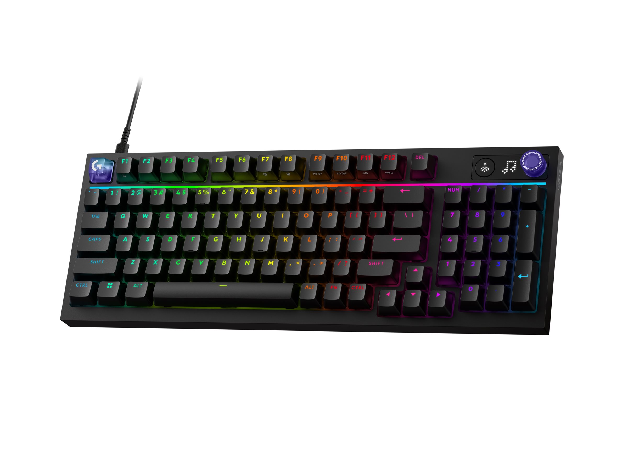 Tastierë Gaming Logitech G316 X 98 / Wired / Mekanike / 98% / Hot-Swappable / Linear / LIGHTSYNC RGB / USB-C – Zezë