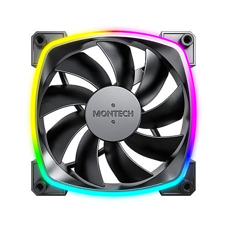 Ftohës për Kasë Montech AX120 / 120mm / 720-1760 RPM / ARGB / PWM – Zezë - 2