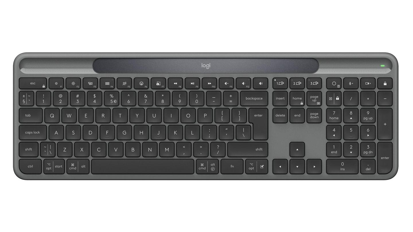 Tastierë Pa kabllo Logitech Signature Slim Solar+ K980 / 920-013764 / QWERTY US International / Bluetooth / Solar – Grafit - 1