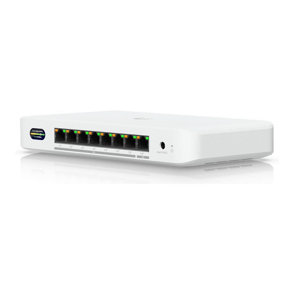 Switch Ubiquiti UniFi UDB-Switch, 1x 10GbE RJ45, 7x 2.5GbE RJ45, 8x PoE+, WiFi 7, PoE 35W - Bardhë