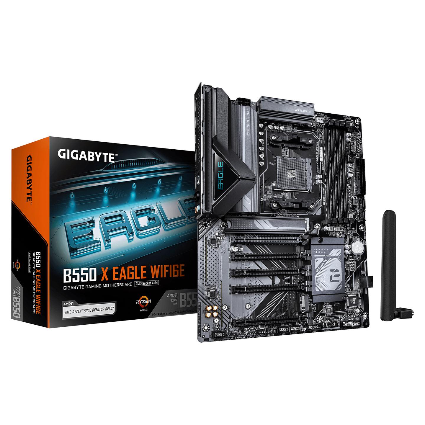 Pllakë Amë Gigabyte B550 X EAGLE WIFI6E / AMD AM4 / DDR4 / ATX / Wi-Fi 6E / 2.5GbE LAN