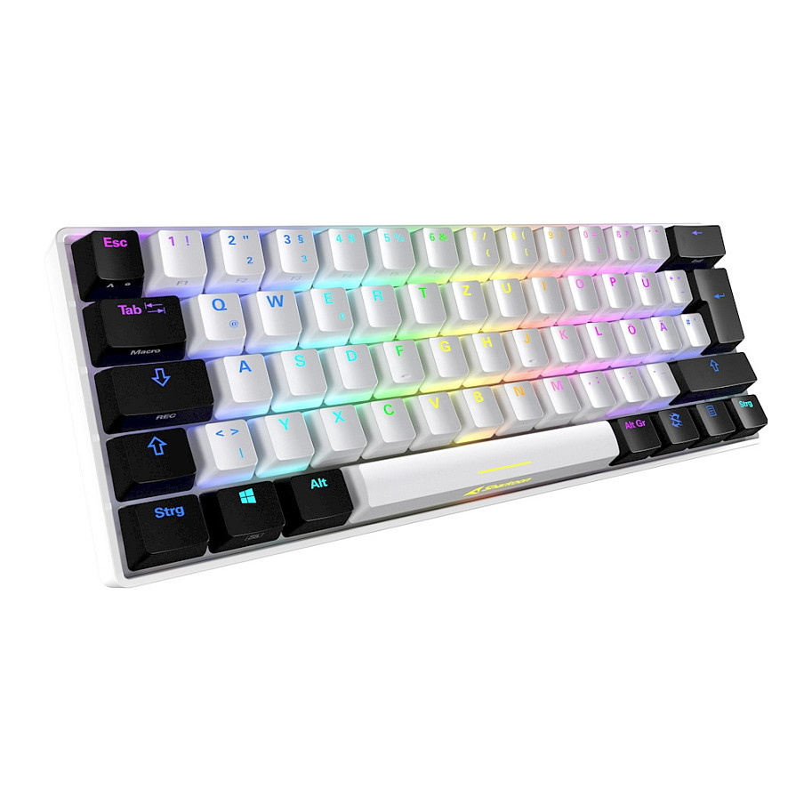 Tastierë Gaming Sharkoon SKILLER SGK50 S4 Kailh Red Wired / QWERTZ / German Language - Bardhë / Zezë - 3