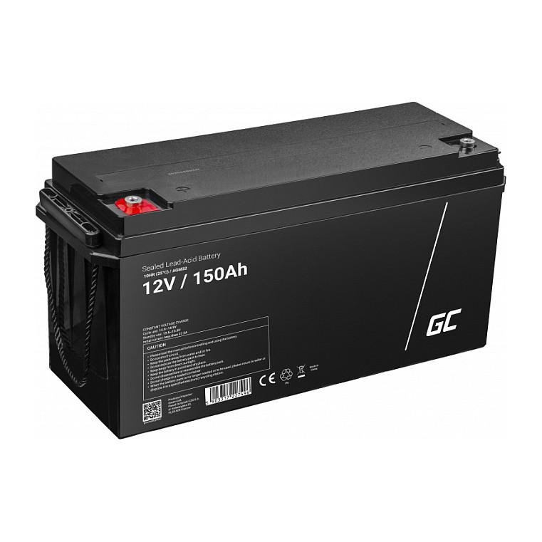 Bateri Green Cell AGM32, 12V, 150Ah, AGM VRLA - Zezë