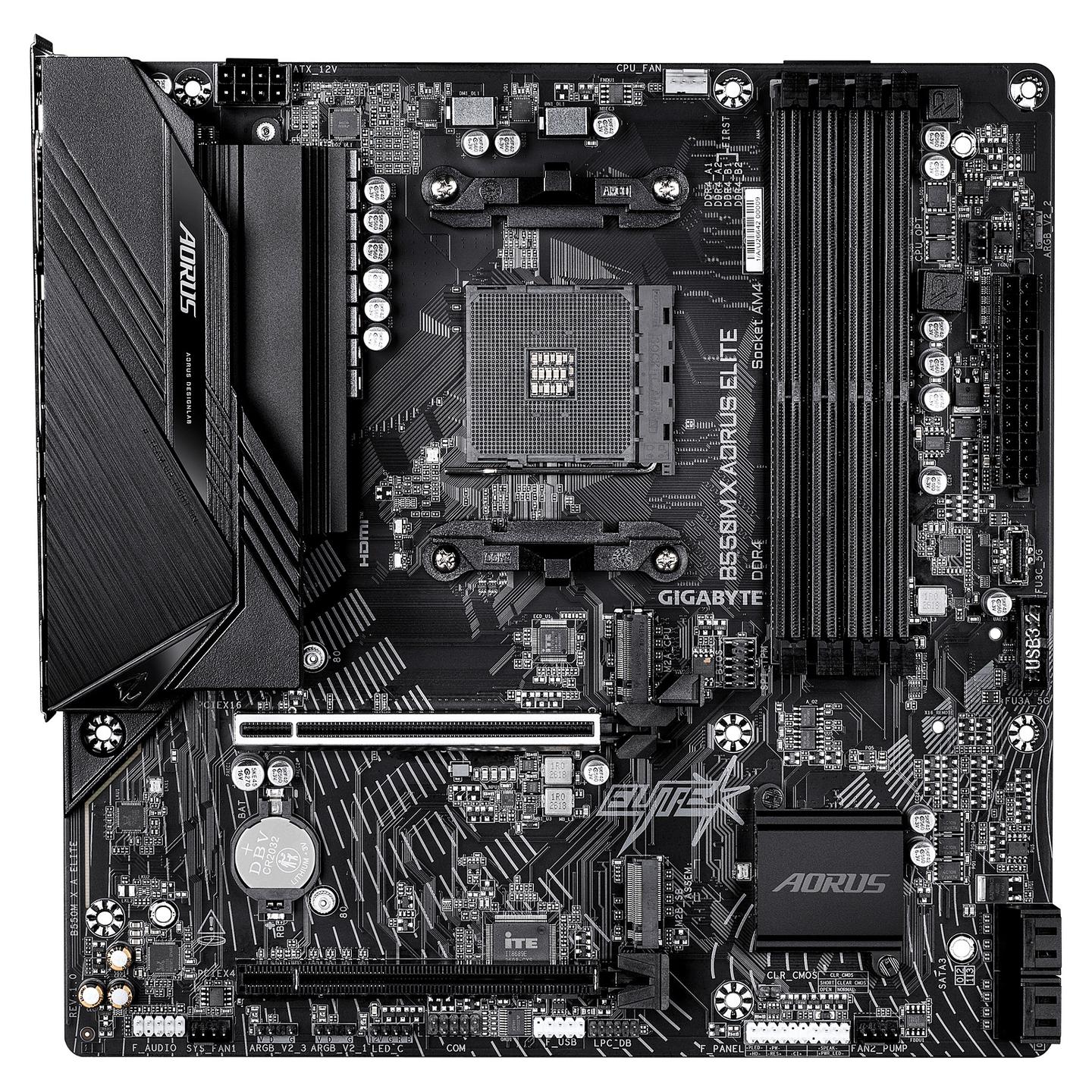 Pllakë Amë Gigabyte B550M X AORUS ELITE / AMD AM4 / DDR4 / Micro-ATX - 2