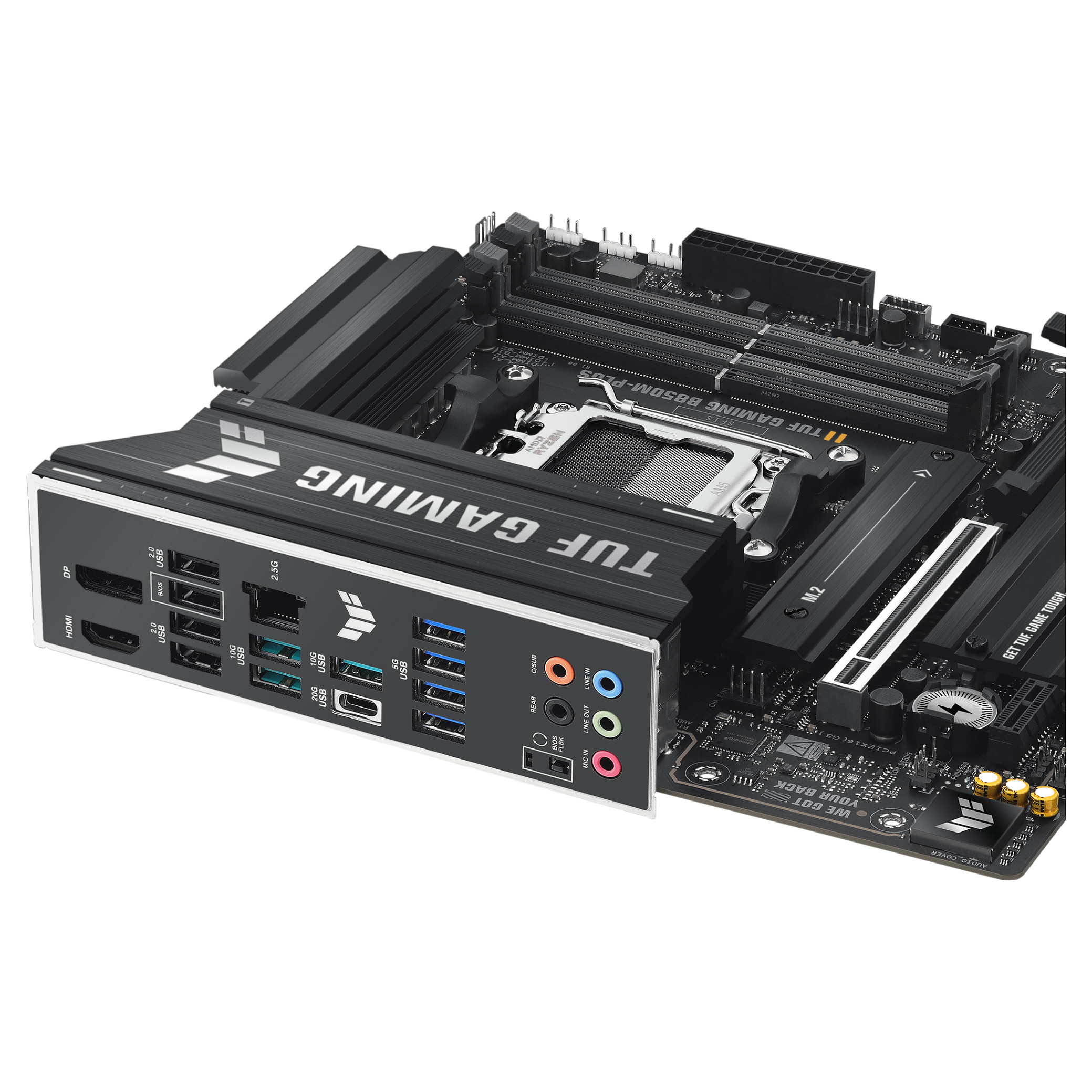 Pllakë Amë AM5 ASUS TUF B850M-PLUS / DDR5 / mATX / HDMI+DP - 10