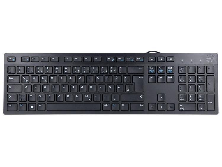 Tastierë me kabllo Dell KB216 / USB / Full-Size / QWERTZ / German - Zezë